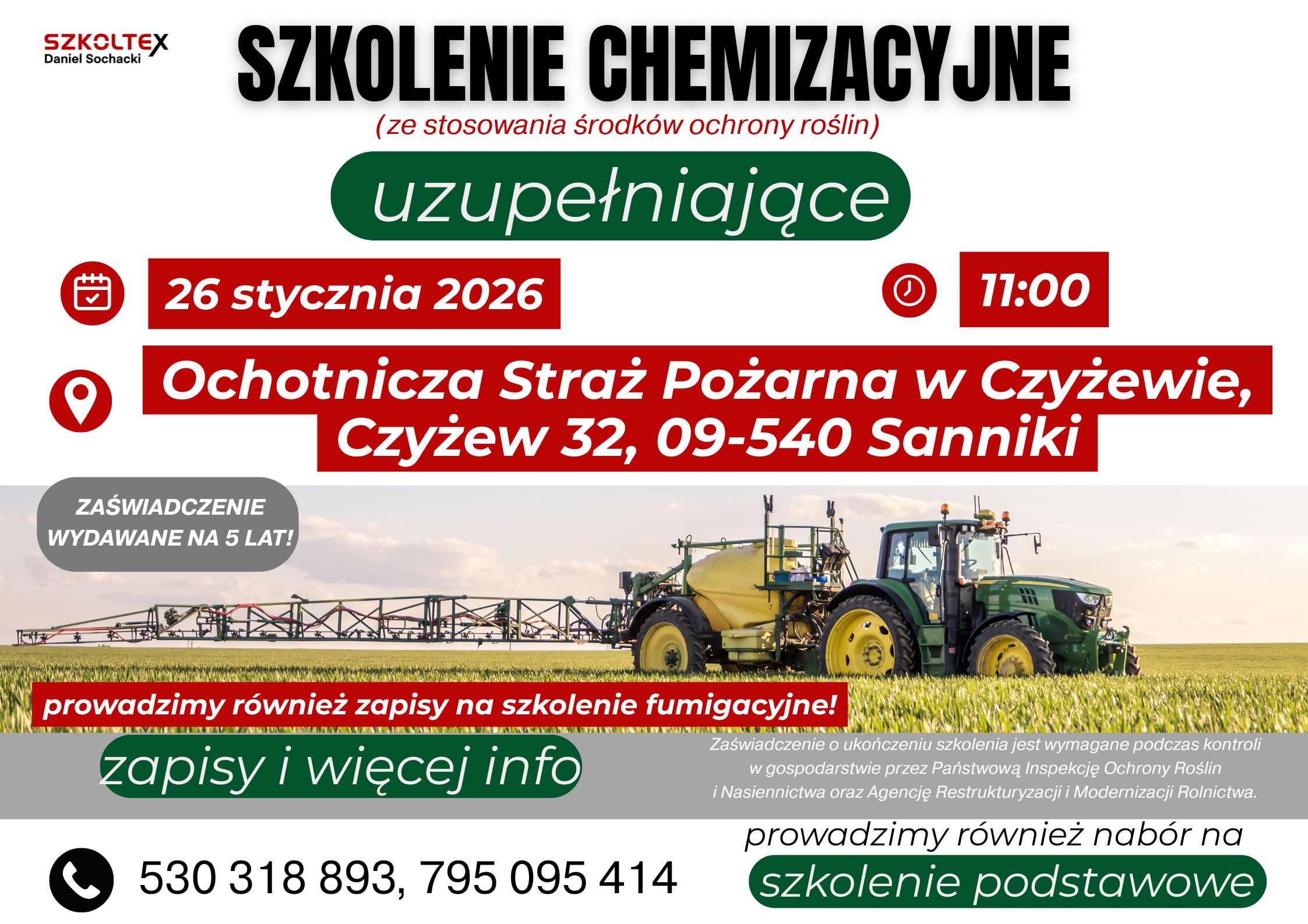 Szkolenie chemizacyjne